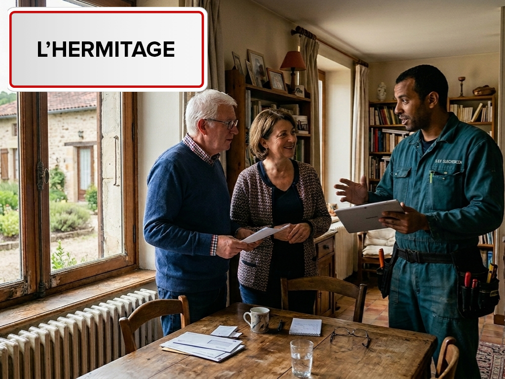 Installation de pompe à chaleur à L'Hermitage (35590) en Ille-et-Vilaine